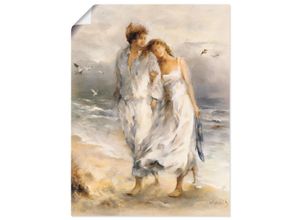 4057738460961 - Wandbild ARTLAND Verliebt Bilder Gr B H 60 cm x 80 cm Poster Paar Hochformat 1 St beige (naturfarben) Bild Poster Bilder als Leinwandbild Wandaufkleber oder in versch Größen