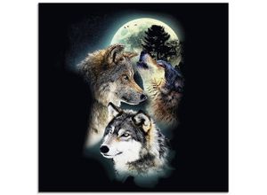 4059745973281 - Glasbild ARTLAND Phantasie Wolf Wölfe mit Mond Bilder Gr B H 50 cm x 50 cm Glasbild Wildtiere quadratisch 1 St schwarz Bild Glasbild Glasbilder Bilder in verschiedenen Größen 4059745973281 - Glasbild ARTLAND Phantasie Wolf Wölfe mit Mond Bilder Gr B H 50 cm x 50 cm Glasbild Wildtiere quadratisch 1 St schwarz Bild Glasbild Glasbilder Bilder in verschiedenen Größen