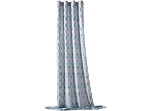 4005385834512 - Vorhang WECKBRODT Raute Gr 1 bunt (silberfarben türkis) B140cm H245cm Jacquard Polyester Gardinen Jacquard strukturiert blickdicht Muster Raute Gardine Store 4005385834512 - Vorhang WECKBRODT Raute Gr 1 bunt (silberfarben türkis) B140cm H245cm Jacquard Polyester Gardinen Jacquard strukturiert blickdicht Muster Raute Gardine Store