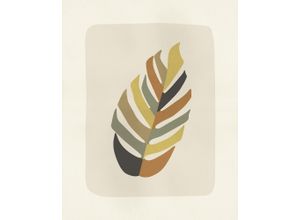 4055065175855 - Bild KOMAR Clay Leaf - bunt (farbe bild(er) bunt) B40cm H50cm Papier Holz Bilder Wandbild zur Dekoration - ohne Rahmen
