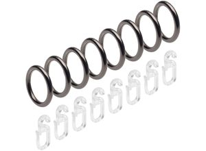 4016318027901 - Gardinenring Liedeco Gardinenstangen (Set 8-St mit Faltenlegehaken) für Gardinenstangen Ø 16 mm silberfarben 4016318027901 - Gardinenring Liedeco Gardinenstangen (Set 8-St mit Faltenlegehaken) für Gardinenstangen Ø 16 mm silberfarben