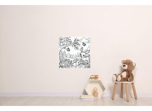 4067437121483 - Wandsticker QUEENCE Waldtiere weiß B45cm Vinyl Wandtattoos DIY-Wandsticker zum Bemalen 4067437121483 - Wandsticker QUEENCE Waldtiere weiß B45cm Vinyl Wandtattoos DIY-Wandsticker zum Bemalen