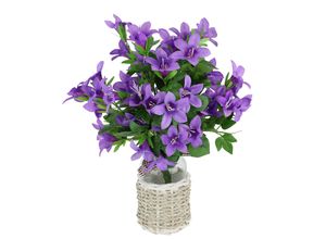 4019844823474 - Kunstblume IGEA Glockenblumen-Strauß in Vase lila (violett) B24cm H36cm L20cm Polyester Kunstpflanzen Sternblumen Blumen Dekoblumen Künstlich Bouquet Blumenstrauß 4019844823474 - Kunstblume IGEA Glockenblumen-Strauß in Vase lila (violett) B24cm H36cm L20cm Polyester Kunstpflanzen Sternblumen Blumen Dekoblumen Künstlich Bouquet Blumenstrauß