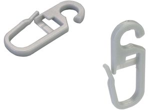 4016318346439 - Faltenclip Gr 1 silber (silberfarben) H32cm Ø062cm Metall Gardinenbefestigungen Faltenlegehaken für Gardinenringe