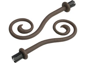 4016318009150 - Gardinenstangen-Endstück Endstück Endknopf Spirale Esperanca für 16 mm Stangen Gardinenstangenendstücke Gr 2 St braun (rostbraun) Gardinenstangen-Endstück Gardinenstangen-Endstücke Gardinenstangenendstücke Endstück Endknopf