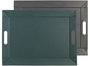 5020057333130 - Tablett FREEFORM DUO 2-farbiges Wendetablett Tablett und Tisch-Set in einem wendbar blau (petrol anthrazit) B41cm H08cm L55cm Kunstleder Tabletts mit Doppelfunktion pflegeleicht und kann platzsparend verstaut werden 5020057333130 - Tablett FREEFORM DUO 2-farbiges Wendetablett Tablett und Tisch-Set in einem wendbar blau (petrol anthrazit) B41cm H08cm L55cm Kunstleder Tabletts mit Doppelfunktion pflegeleicht und kann platzsparend verstaut werden