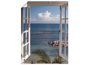 4055327640275 - Wandbild ARTLAND Fenster zum Paradies Bilder Gr B H 30 cm x 40 cm Poster Fensterblick Hochformat 1 St blau Bild Metallbild Metallbilder Bilder als Alubild Leinwandbild Wandaufkleber oder Poster in versch Größen 4055327640275 - Wandbild ARTLAND Fenster zum Paradies Bilder Gr B H 30 cm x 40 cm Poster Fensterblick Hochformat 1 St blau Bild Metallbild Metallbilder Bilder als Alubild Leinwandbild Wandaufkleber oder Poster in versch Größen