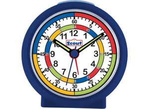 4026687130447 - Kinderwecker SCOUT LearnTheTime blau (dunkelblau) Wecker Kinder Lernwecker Geschenkidee Mädchen Jungen Kinderzimmer Schulanfang