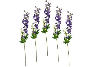 4019844782528 - Kunstblume IGEA Delphinium lila (violett) B8cm H75cm Obermaterial 98% Polyester 2% Kunststoff Kunstpflanzen 5er Set