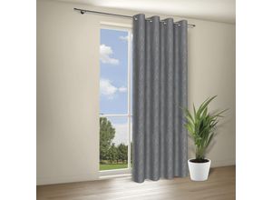 4007863688785 - Vorhang Osane Gr 1 grau B140cm H245cm Wirkware Polyester Gardinen Blickdichter Ösenschal Osane