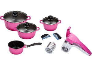 4019256020027 - KING Topf-Set Berry Aluminiumguss (Set 6-tlg 1x Stielkasserolle Ø 16 cm Kochtopf Ø 16 20 24 cm) Induktion lila 4019256020027 - KING Topf-Set Berry Aluminiumguss (Set 6-tlg 1x Stielkasserolle Ø 16 cm Kochtopf Ø 16 20 24 cm) Induktion lila
