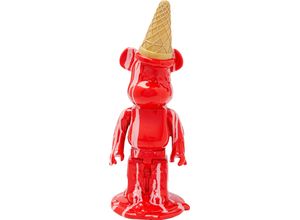 4025621548065 - Dekofigur DESIGN Deko Figur Gelato Bear rot B16cm H395cm T145cm Polyresin Dekofiguren