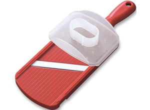 4960664455157 - Gemüsehobel KYOCERA rot B9cm L28cm T2cm Kunststoff Edelstahl Küchenreiben 4-stufige Schneideinstellung Zirkoniakeramik 4960664455157 - Gemüsehobel KYOCERA rot B9cm L28cm T2cm Kunststoff Edelstahl Küchenreiben 4-stufige Schneideinstellung Zirkoniakeramik