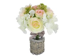 4019844823450 - Kunstblume IGEA Bouquet Rosen Hortensie in Vase rosa (hellrosa) B22cm H30cm L22cm Polyester Kunstpflanzen Rosenstrauß Rose Blumen Dekoblumen Künstlich Blumenstrauß Blumenstrauß 4019844823450 - Kunstblume IGEA Bouquet Rosen Hortensie in Vase rosa (hellrosa) B22cm H30cm L22cm Polyester Kunstpflanzen Rosenstrauß Rose Blumen Dekoblumen Künstlich Blumenstrauß Blumenstrauß
