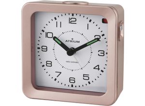 4037921007081 - Funkwecker ATRIUM A660-17 rosa (roségoldfarben silberfarben) Wecker Quarzwecker Schlafzimmer Snooze Leuchtzeiger