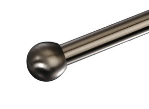 4016318294044 - Gardinenstangen-Endstück Kugel - France Gardinenstangenendstücke silberfarben (edelstahlfarben) Gardinenstangen-Endstücke Gardinenstangenendstücke 20 mm
