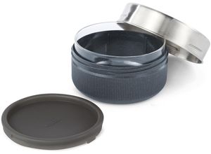 5060089725534 - Lunchbox BLACK+BLUM grau (schiefer) B15cm H8cm L15cm Borosilikatglas Edelstahl Lebensmittelaufbewahrungsbehälter spülmaschinengeeignet mit Edelstahldeckel und Silikonschutzaufleger 5060089725534 - Lunchbox BLACK+BLUM grau (schiefer) B15cm H8cm L15cm Borosilikatglas Edelstahl Lebensmittelaufbewahrungsbehälter spülmaschinengeeignet mit Edelstahldeckel und Silikonschutzaufleger