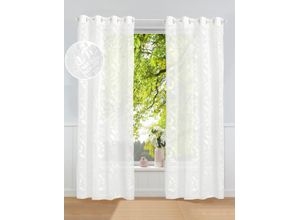 4068222508939 - Gardine Inés Gr 2 weiß B130cm H175cm Polyester Gardinen 4068222508939 - Gardine Inés Gr 2 weiß B130cm H175cm Polyester Gardinen