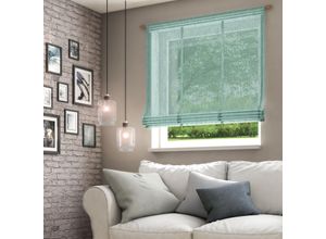 4006470481802 - Raffrollo NEUTEX FOR YOU Libre-ECO Raffrollos Gr 140 cm Stangendurchzug 60 cm grün (salbei) Raffrollos halbtransparent