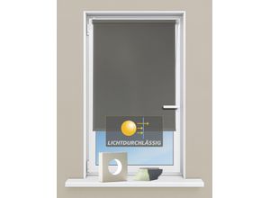4250178714780 - Seitenzugrollo KUTTI Seitenzugrollo Ida Lichtschutz Klemmfix ohne Bohren Fixmaß Gr 1 braun B60cm H160cm Polyester Rollos Sichtschutz Sonnenschutz