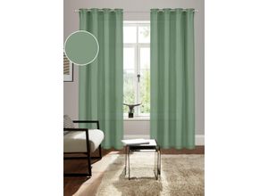 6941446630052 - Vorhang BRUNO BANANI Lagan Gr 1 grün (oliv) B140cm H145cm Polyester Polyester Gardinen 2-er Set gewebt Microfaser versch Größen einfarbig Bestseller 6941446630052 - Vorhang BRUNO BANANI Lagan Gr 1 grün (oliv) B140cm H145cm Polyester Polyester Gardinen 2-er Set gewebt Microfaser versch Größen einfarbig Bestseller
