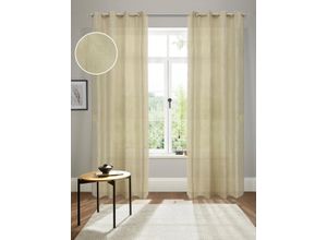 4068222729907 - Gardine ANDAS Tursik Gr 1 beige (cream) Gardinen 145cm Ösen 140cm Polyester Blickdicht Leinenlook Polyester B140cm H145cm 4068222729907 - Gardine ANDAS Tursik Gr 1 beige (cream) Gardinen 145cm Ösen 140cm Polyester Blickdicht Leinenlook Polyester B140cm H145cm