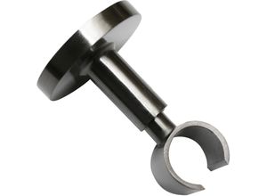 4003018343004 - Deckenträger für Gardinenstangen Deckenträger Gardinenstangen Gardinenstangenhalterungen Gr Länge 6 cm grau (titansilberfarben) Gardinenstangenhalter Serie Einzelprogramm Chicago Ø 20 mm