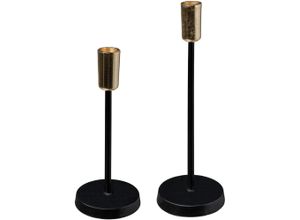 4064118178392 - Kerzenhalter Stabkerzenhalter Azlynn Gr H 26 cm goldfarben (schwarz goldfarben) Windlichter Laternen aus Aluminium 4064118178392 - Kerzenhalter Stabkerzenhalter Azlynn Gr H 26 cm goldfarben (schwarz goldfarben) Windlichter Laternen aus Aluminium
