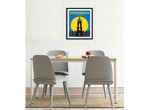 4067437345209 - Bild QUEENCE Stockholm gelb (farbe rahmen schwarz farbe bild(er) gelb) B50cm H70cm Acrylglas Papier Holz Bilder gerahmt 4067437345209 - Bild QUEENCE Stockholm gelb (farbe rahmen schwarz farbe bild(er) gelb) B50cm H70cm Acrylglas Papier Holz Bilder gerahmt