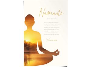 8714597621303 - Poster REINDERS Namasté grün (farbe bild(er) grün) B61cm H915cm T01cm Papier Bilder