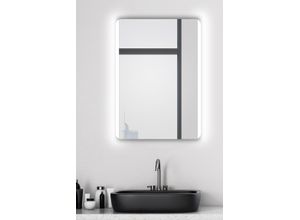 4250312108055 - Chic Badspiegel 50 x70 cm - Badezimmerspiegel mit led Beleuchtung in neutralwei� � Spiegel mit An-Aus Taster am Rahmen - Talos