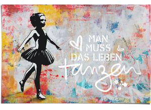 8714597566314 - Poster REINDERS Man muss das Leben tanzen bunt (farbe bild(er) mehrfarbig) B915cm H61cm Papier Bilder