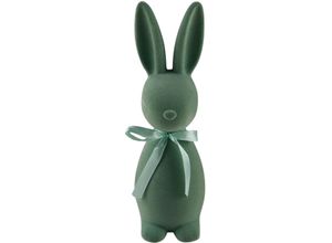 4056422130968 - Dekofigur AM DESIGN Osterhase mit samtiger Flockstruktur blau (türkis) B85cm H30cm Dekofiguren Osterdeko in verschiedene Größen und Farben