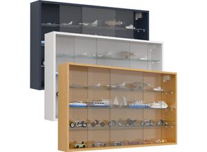 4051814440328 - Wandregal Hängevitrine Wandvitrine Sammel Deko Drivalo XL Gr 100 grau (anthrazit) B100cm H60cm T15cm Holzwerkstoff Holz Spanplatte Glas Regale 4051814440328 - Wandregal Hängevitrine Wandvitrine Sammel Deko Drivalo XL Gr 100 grau (anthrazit) B100cm H60cm T15cm Holzwerkstoff Holz Spanplatte Glas Regale