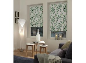 4003018365181 - Seitenzugrollo Digiprint Blackout Isabella Rollos Gr 150 cm 80 cm grün (weiß blattgrün) Verdunkelungsrollos abdunkelnder Stoff mit Digitaldruck 4003018365181 - Seitenzugrollo Digiprint Blackout Isabella Rollos Gr 150 cm 80 cm grün (weiß blattgrün) Verdunkelungsrollos abdunkelnder Stoff mit Digitaldruck