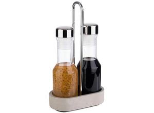 4004133404113 - Menage-Set Element Menage-Sets grau (grau transparent edelstahlfarben) Menage Essig Öl Menage-Sets Betonsockel 4004133404113 - Menage-Set Element Menage-Sets grau (grau transparent edelstahlfarben) Menage Essig Öl Menage-Sets Betonsockel