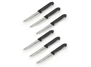 4004133665095 - Allzweckmesser BUDDYS Buddy Blades Kochmesser Gr Gesamtlänge 22 cm Klingenlänge 105 cm schwarz Küchenmesser rostfreier Stahl mit Wellenschliff für Rechts-Linkshänder 6-teilig 4004133665095 - Allzweckmesser BUDDYS Buddy Blades Kochmesser Gr Gesamtlänge 22 cm Klingenlänge 105 cm schwarz Küchenmesser rostfreier Stahl mit Wellenschliff für Rechts-Linkshänder 6-teilig