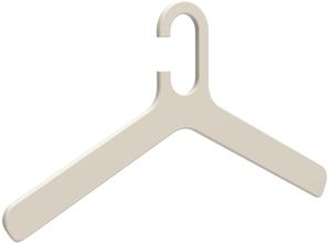 4009632873965 - Kleiderbügel PIEPERCONCEPT Grado grau B43cm H24cm T08cm Melamin Kleiderbügel 4009632873965 - Kleiderbügel PIEPERCONCEPT Grado grau B43cm H24cm T08cm Melamin Kleiderbügel