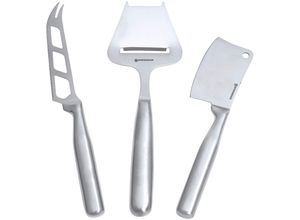 0056975088703 - Käsemesser SWISSMAR 3-teilig Kochmesser Gr Gesamtlänge 19 cm silberfarben (silber) Küchenmesser Edelstahl je 1 Weichkäsemesser Käsehobel und Käsebeil 0056975088703 - Käsemesser SWISSMAR 3-teilig Kochmesser Gr Gesamtlänge 19 cm silberfarben (silber) Küchenmesser Edelstahl je 1 Weichkäsemesser Käsehobel und Käsebeil
