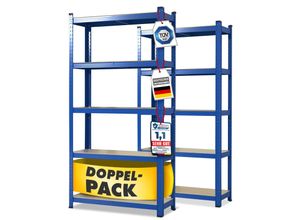4066088893282 - karatcommercial Schwerlastregal Lakota Traglast bis 1250 kg Individuell einsetzbar Blau 4066088893282 - karatcommercial Schwerlastregal Lakota Traglast bis 1250 kg Individuell einsetzbar Blau
