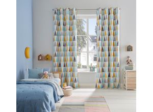 6971988692768 - Verdunkelungsvorhang LÜTTENHÜTT Dreieck Gr 3 bunt B135cm H225cm Polyester Gardinen einseitig mit Dreiecken bedruckte Kindergardine blickdicht 6971988692768 - Verdunkelungsvorhang LÜTTENHÜTT Dreieck Gr 3 bunt B135cm H225cm Polyester Gardinen einseitig mit Dreiecken bedruckte Kindergardine blickdicht
