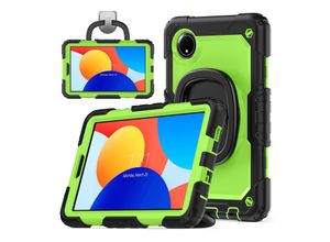 4255785139094 - Für Xiaomi Redmi Pad SE 87 360 Grad Rotation Hybrid PC Hülle Grün 4255785139094 - Für Xiaomi Redmi Pad SE 87 360 Grad Rotation Hybrid PC Hülle Grün