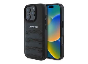 3666339345716 - AMG für Apple iPhone 16 Pro Max Hardcase Debossed Lines Black 3666339345716 - AMG für Apple iPhone 16 Pro Max Hardcase Debossed Lines Black