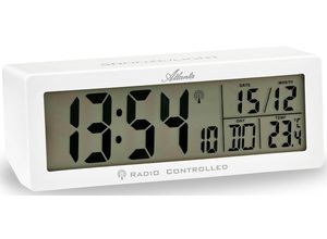 4026934189204 - Funkwecker ATLANTA 1892 0 weiß Wecker mit digitaler Anzeige 4026934189204 - Funkwecker ATLANTA 1892 0 weiß Wecker mit digitaler Anzeige
