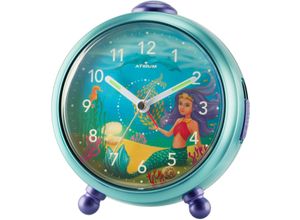 4037921006787 - Quarzwecker ATRIUM A932-13 bunt (türkis lila) Wecker Kinder Kinderwecker Kinderzimmer Schulanfang Geburtstag Geschenkidee