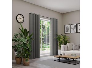 4006470588037 - Vorhang nach Maß NEUTEX FOR YOU ARUBA grau (dunkelgrau) B137cm H265cm Jacquard Obermaterial 100% Polyester Gardinen nach Maß Uni Dimout hochwertige Webstruktur 4006470588037 - Vorhang nach Maß NEUTEX FOR YOU ARUBA grau (dunkelgrau) B137cm H265cm Jacquard Obermaterial 100% Polyester Gardinen nach Maß Uni Dimout hochwertige Webstruktur