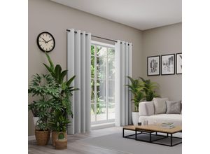 4006470584770 - Vorhang nach Maß NEUTEX FOR YOU ARUBA grau (hellgrau) B137cm H150cm Jacquard Obermaterial 100% Polyester Gardinen nach Maß Uni Dimout hochwertige Webstruktur 4006470584770 - Vorhang nach Maß NEUTEX FOR YOU ARUBA grau (hellgrau) B137cm H150cm Jacquard Obermaterial 100% Polyester Gardinen nach Maß Uni Dimout hochwertige Webstruktur