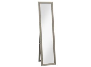 4255633545145 - Standspiegel Ganzkörperspiegel mit Ständer freistehender Wandspiegel Ankleidespiegel Garderobenspiegel für Schlafzimmer Flur Alu Grau 37 x 4255633545145 - Standspiegel Ganzkörperspiegel mit Ständer freistehender Wandspiegel Ankleidespiegel Garderobenspiegel für Schlafzimmer Flur Alu Grau 37 x