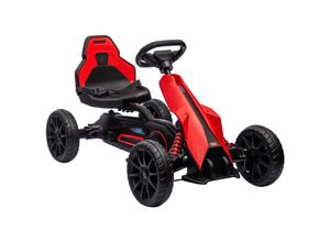 4255633540584 - Go Kart mit verstellbarem Sitz blau 100L x 58B x 585H cm gokart kinderfahrzeug mit verstellbarem sitz tretfahrzeug tretauto