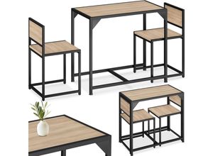 4061173206640 - tectake® Sitzgruppe 3-teilig Industrial Style mit höhenverstellbaren Kunststofffüßen 4061173206640 - tectake® Sitzgruppe 3-teilig Industrial Style mit höhenverstellbaren Kunststofffüßen